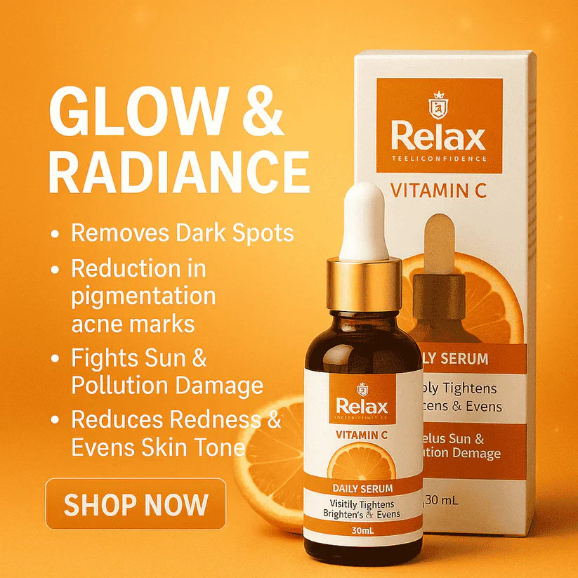 PREMIUM QUALITY RELAX VITAMIN C SERUM  For Smooth Your Skin in Winter ( 59% OFF ) Huge Offer